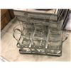 Image 5 : Group of assorted decor items including - approx. 6 boxes of silver chargers plates, large glass cup