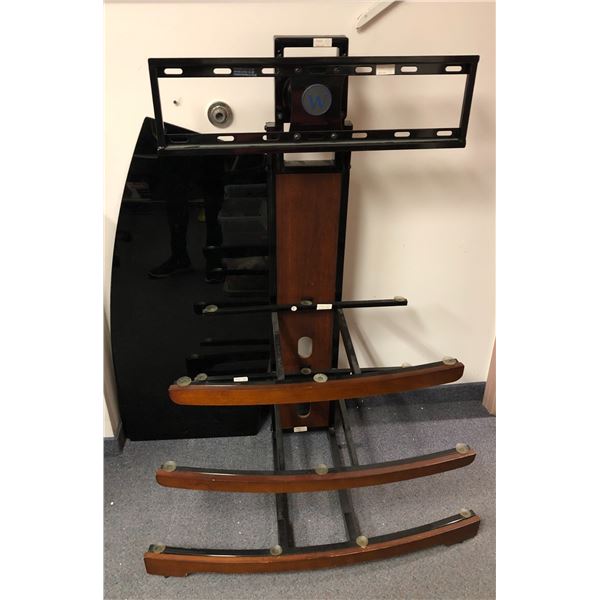 TV stand holder w/3 tier glass shelves