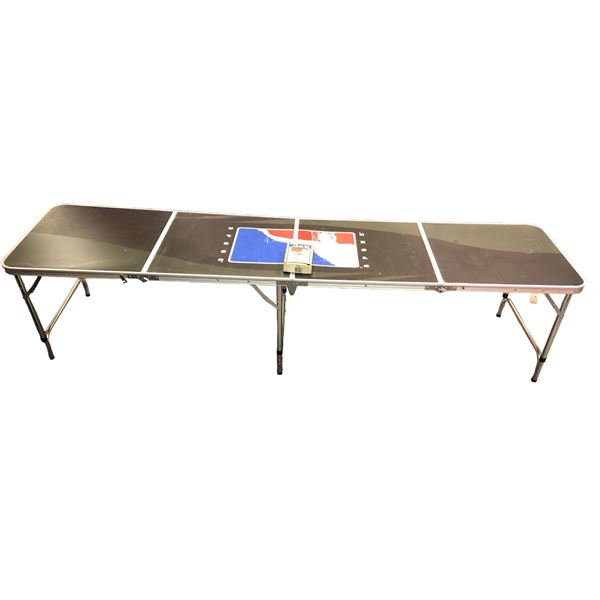 Beer pong table w/poker chips