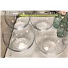 Image 4 : Group of assorted wedding/decor items including - kerosene lamps glass, glasses, glass bowls, glass 