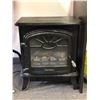 Image 4 : Large group of assorted misc. items including - decor flame electric fireplace, misc cleaning suppli