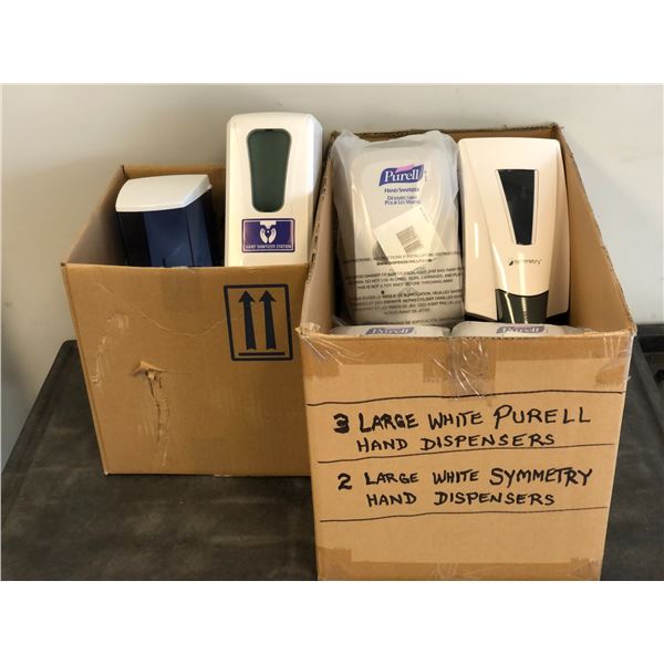 Group of misc hand sanitizer dispensers
