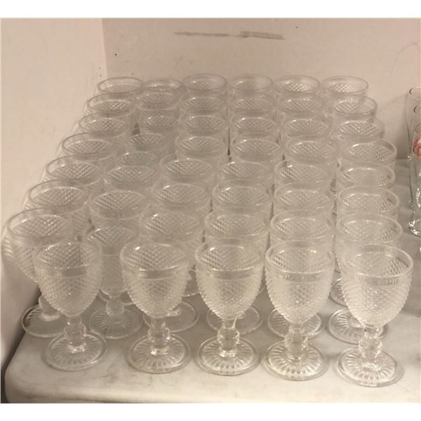 Large group of approx. 48 glasses