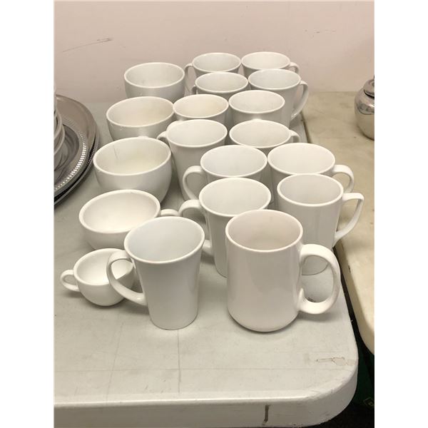 Group of assorted coffee cups