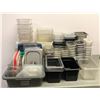 Image 1 : Group of misc hot/cold commercial storage pans, lids, etc...