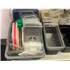 Image 4 : Group of misc hot/cold commercial storage pans, lids, etc...