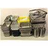 Image 1 : Group of misc hot/cold commercial storage pans, trays, etc...