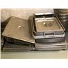 Image 3 : Group of stainless steel steam table pans w/lids, colanders