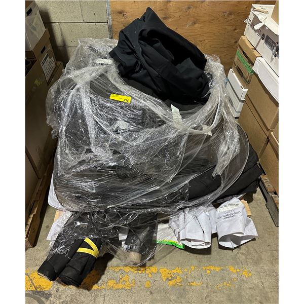 Pallet lot of various side white/black silent film grids