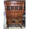 Image 1 : Large wooden 6-door cabinet  (approx. 70in H 39.5in L 20in D)
