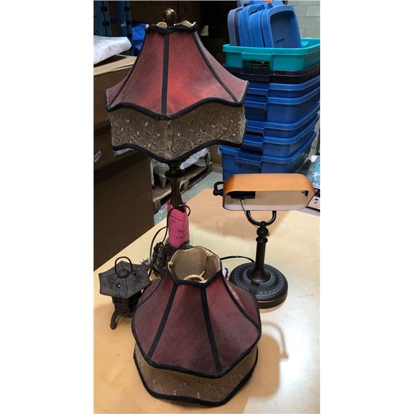 Group of misc. vintage lamps