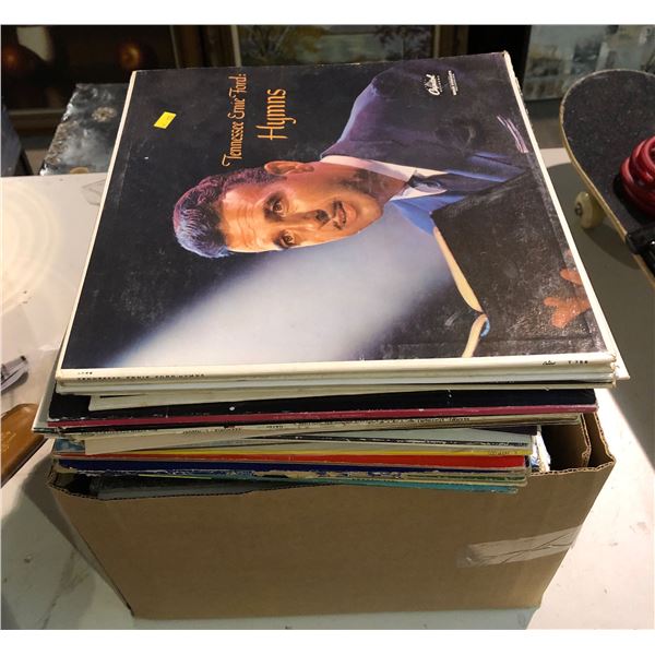 Box of misc records