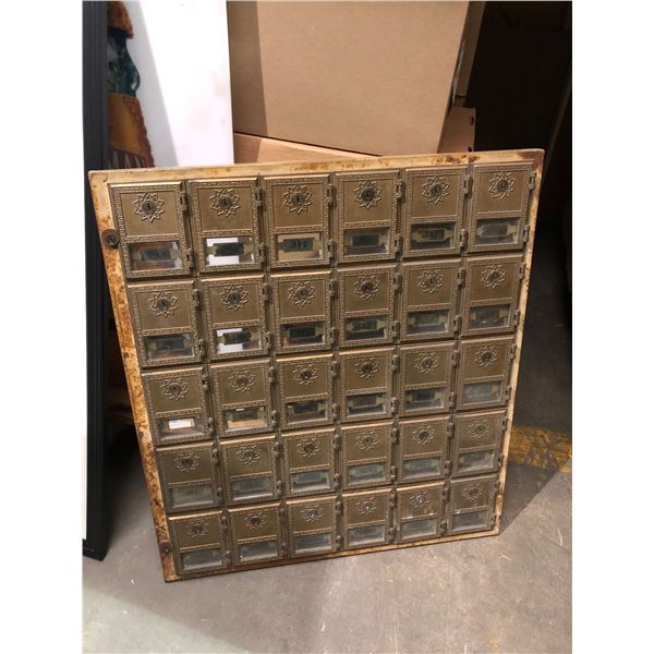 Rare Vintage Small USPS Post Office Brass Box Door