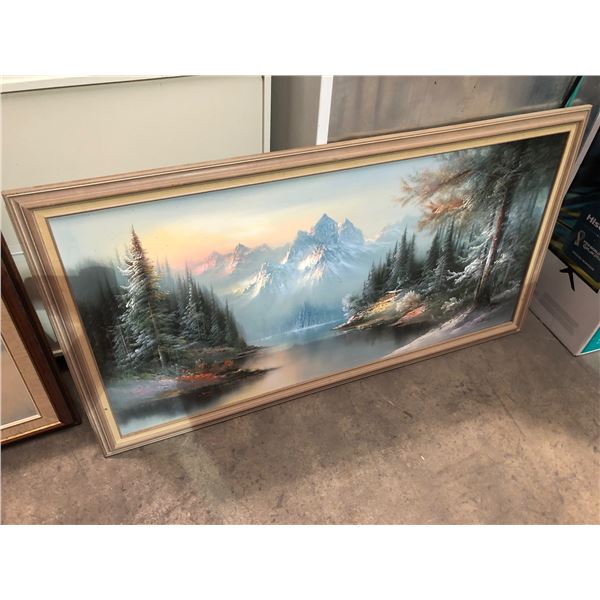 Framed landscape picture (52in L x 28in H)
