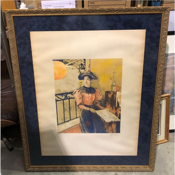 Large framed picture (42in L  x 30in H)