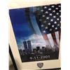 Image 2 : Framed 9/11 memorial picture (26in L 38in H)