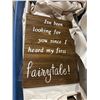Image 2 : Tote full of assorted wedding decor wall hangings - chalkboards/ framed quotes etc.