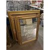 Image 1 : Group of 5 assorted wedding decorative wall mirrors