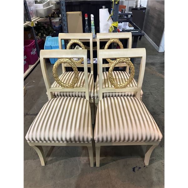 Set of 4 dining chairs - approx. 21in wide x 20in depth x 38in height each