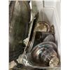 Image 2 : Tote full of assorted silverware w/ trays/ bowls etc.