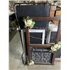 Image 3 : Group of assorted decorative chalkboards & framed wall hangings