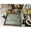 Image 2 : Group of assorted decor items including - various wedding signs; Bar, love, etc...