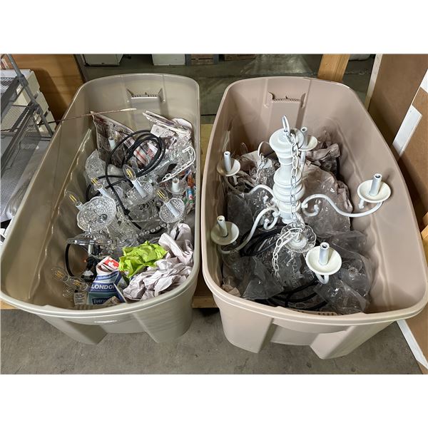 Group of approx. 5 chandeliers