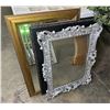 Image 1 : Group of 3 framed mirrors