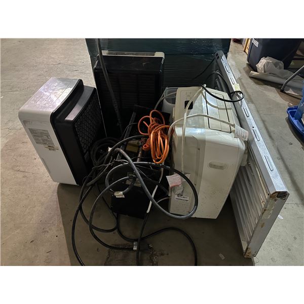 Group of portable air conditioners, industrial grade lights, etc...