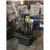 Image 1 : Large bin of misc. including - easels, 240 LED blossom flower tree, planter holders, etcs...
