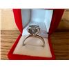 Image 3 : 9.25 Sterling silver & moissanite ring