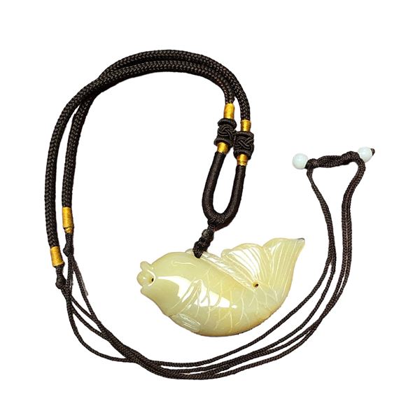 Fish shaped Jade necklace