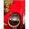 Image 4 : Group of assorted jewelry - Magnifying glass/ Sigal ring/ Moose button/ jewelry box