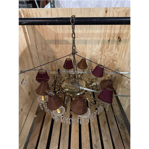 Vintage 10 light chandalier