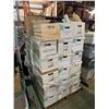 Image 1 : Pallet lot of misc. items including - wool socks, iron & covers, jewellery trays, shoe supplies, wom