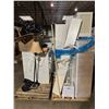 Image 1 : 2 Pallets lot of misc. items including - 2 5 drawers white chest, lamp w/shade, white cabinets, Cona