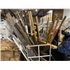 Image 2 : Large bin of easels, ladder, decor sticks, signs, etc...