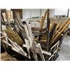 Image 3 : Large bin of easels, ladder, decor sticks, signs, etc...