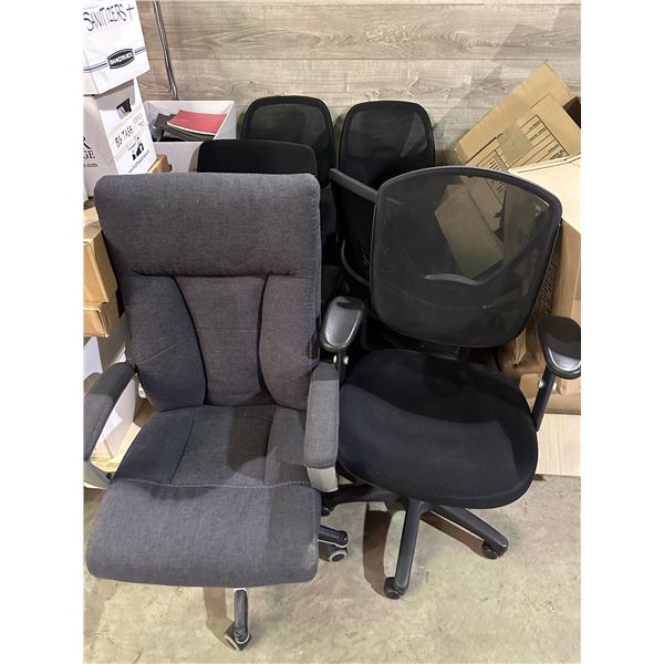 Group of approx. 6 office chairs