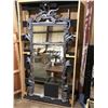 Image 1 : Custom-designed large decorative wall mirror w/crate (approx. 9.3 ft)