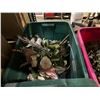 Image 3 : Group of 3 bins of artificial flowers