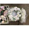 Image 3 : Group of 3 bins of artificial flowers