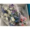 Image 4 : Group of 3 bins of artificial flowers & vines
