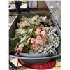 Image 2 : Group of 3 bins of artificial flowers, vines, plants, etc...