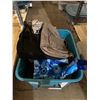 Image 1 : Bin of full of bags, purses, reusable bags, etc...