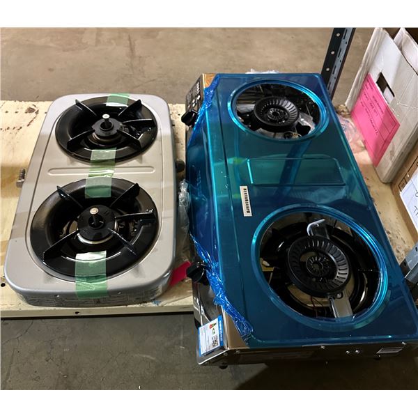 Group of 2 assorted stove tops