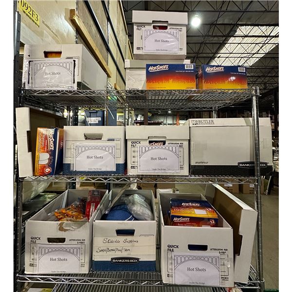 Approx. 9 boxes full of hot shot body warmer air activated instant heat 12 hours of heat, clothing, 