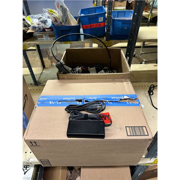 HIPRO HP-A0904A3 65 W Adapter charger 26 pce & box of 48in Keeper bungee cords approx. 20 pce