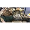 Image 1 : Group of military bags, US army bags, tarps, etc...
