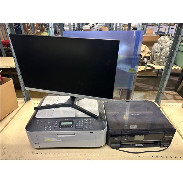 Group of 2 printers Pixma MX340, Epson XP-600 & 24" SR35 FHD 75Hz AMD FreeSync 3-Sided Borderless Mo